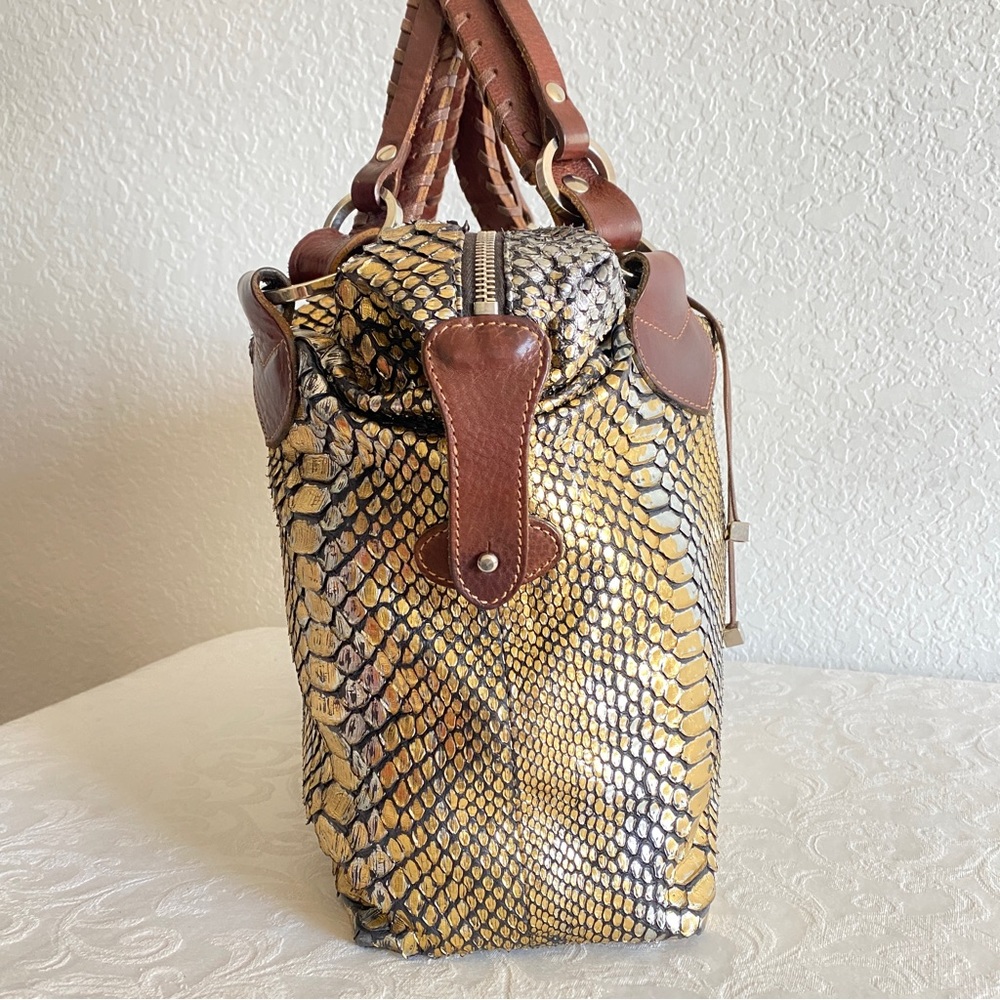 Pauric Sweeney Gold Python Bag - image 3